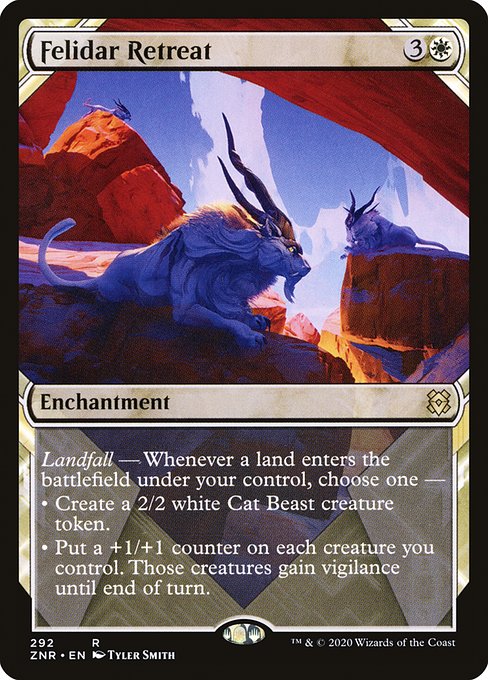 Magic the Gathering Card - Felidar Retreat - MTG Circle