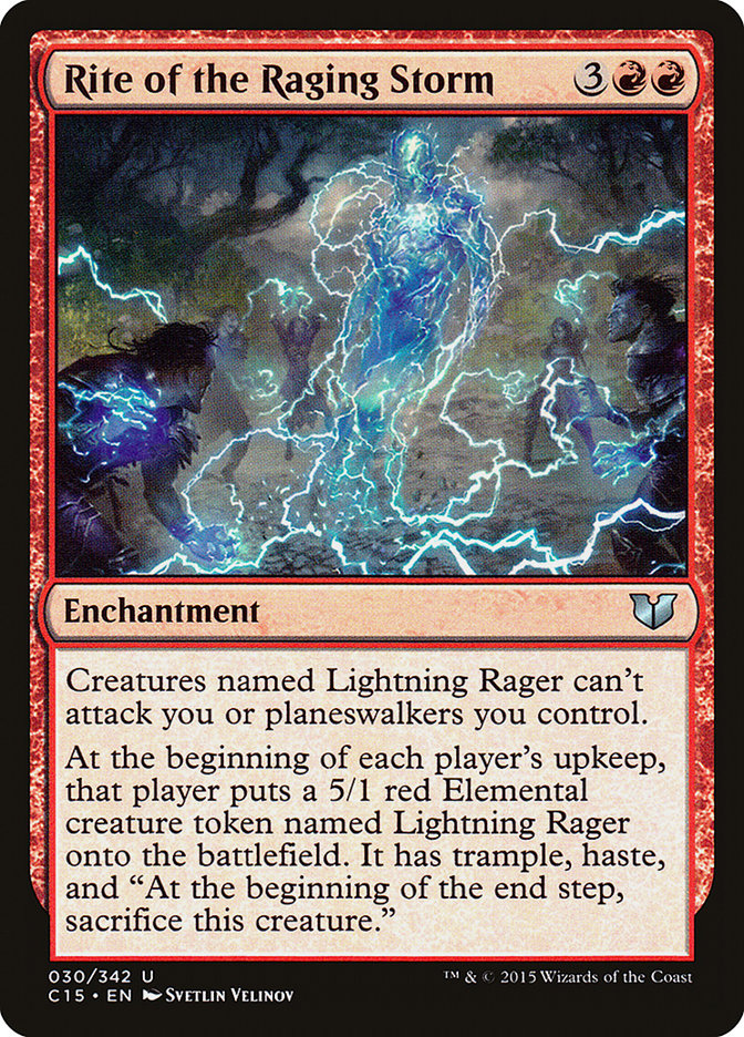 Magic the Gathering Card - Rite of the Raging Storm - MTG Circle