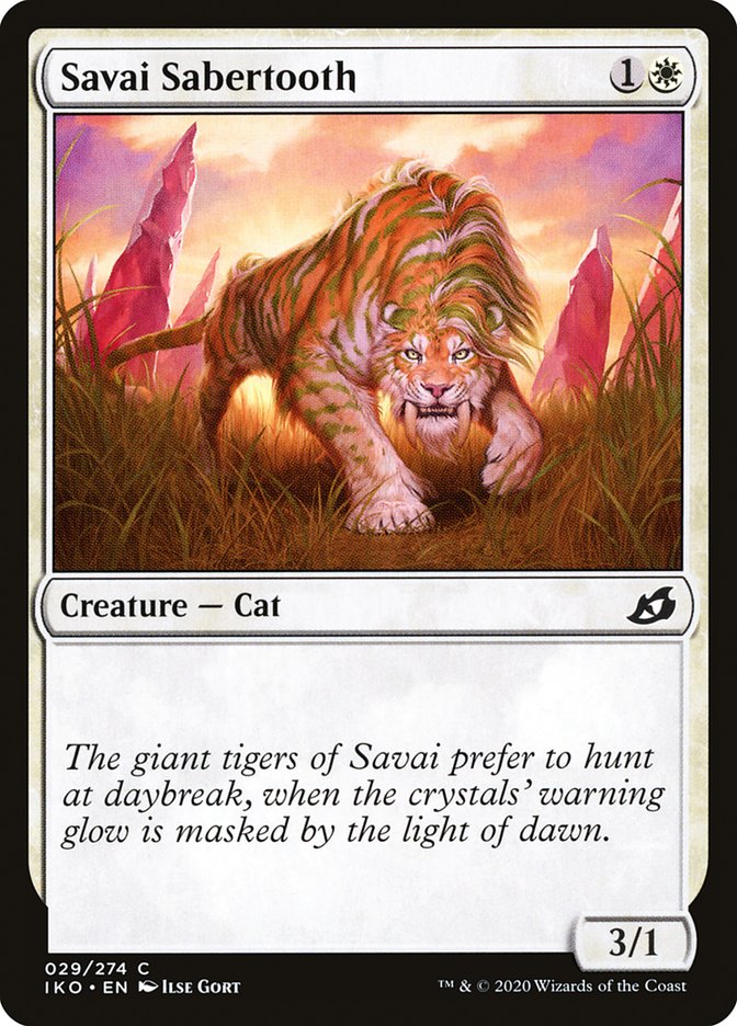 Magic the Gathering Card - Savai Sabertooth - MTG Circle