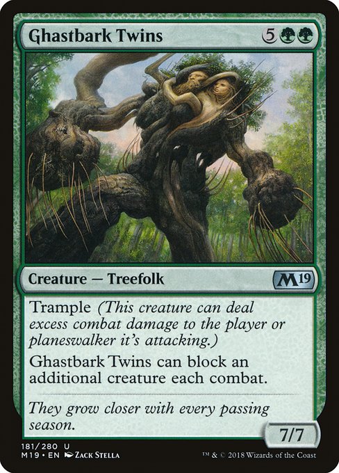 Magic the Gathering Card - Ghastbark Twins - MTG Circle