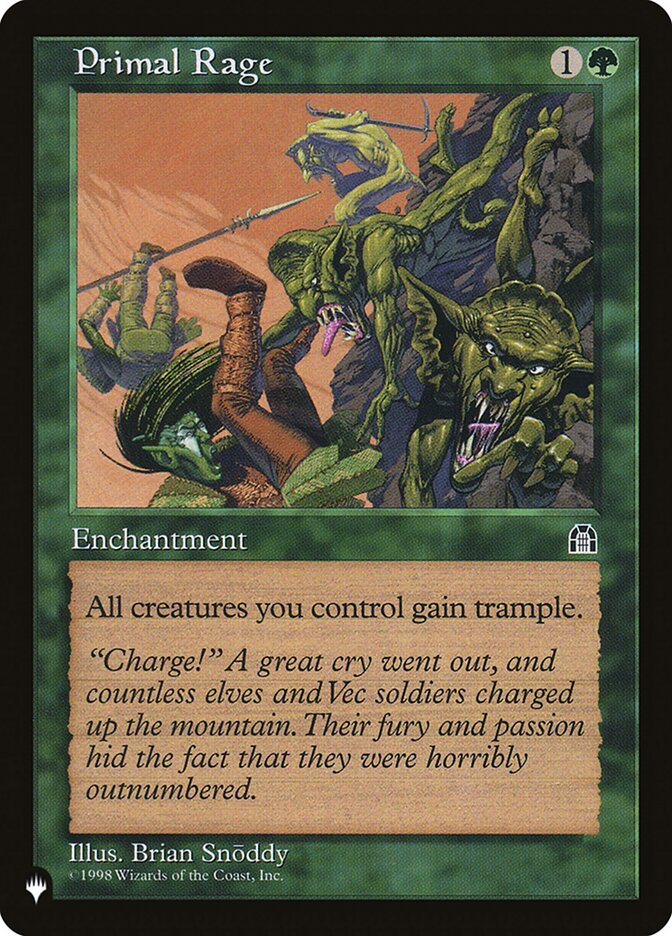 Magic the Gathering Card - Primal Rage - MTG Circle