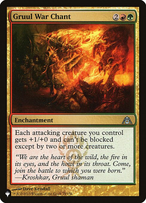 Magic the Gathering Card - Gruul War Chant - MTG Circle