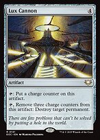 Magic the Gathering Card - Lux Cannon - MTG Circle
