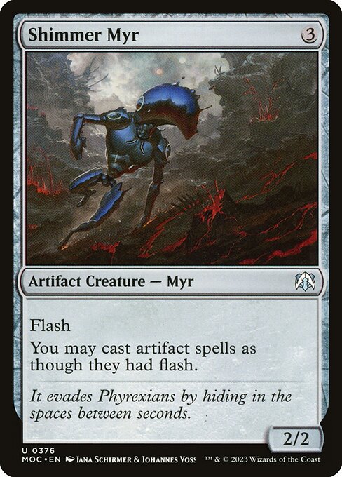 Magic the Gathering Card - Shimmer Myr - MTG Circle