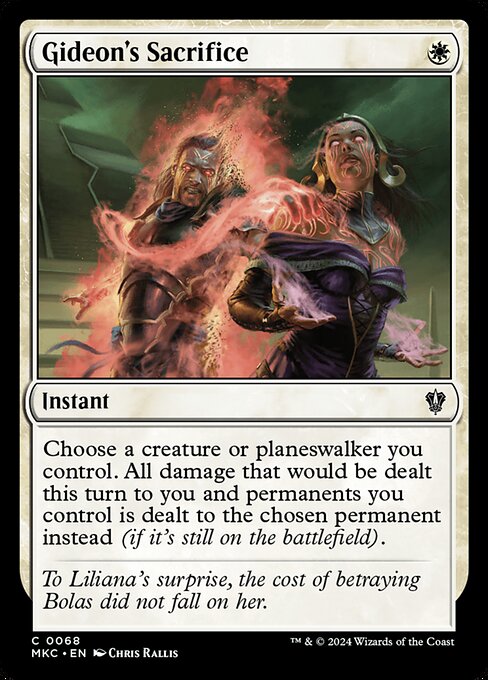 Magic the Gathering Card - Gideon's Sacrifice - MTG Circle