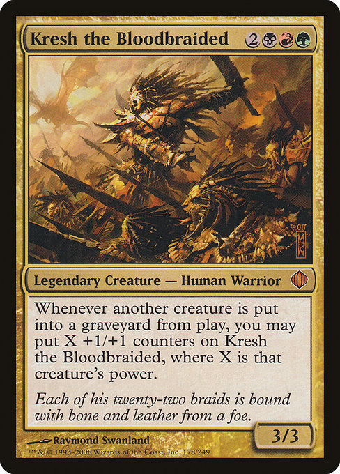 Magic the Gathering Card - Kresh the Bloodbraided - MTG Circle