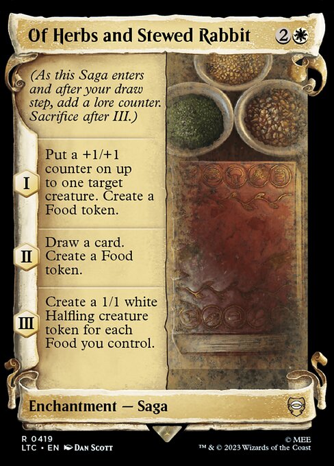 Magic the Gathering Card - Of Herbs and Stewed Rabbit - MTG Circle