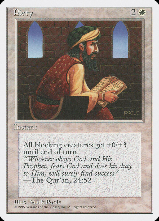 Magic the Gathering Card - Piety - MTG Circle