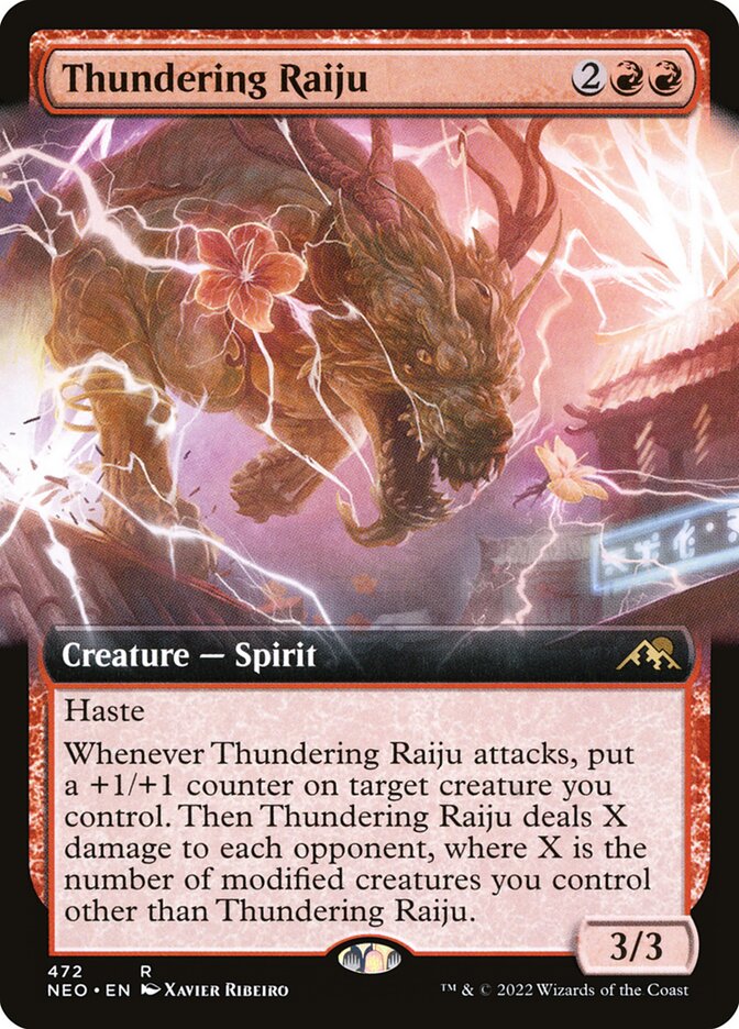 Magic the Gathering Card - Thundering Raiju - MTG Circle
