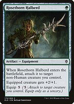 Magic the Gathering Card - Rosethorn Halberd - MTG Circle