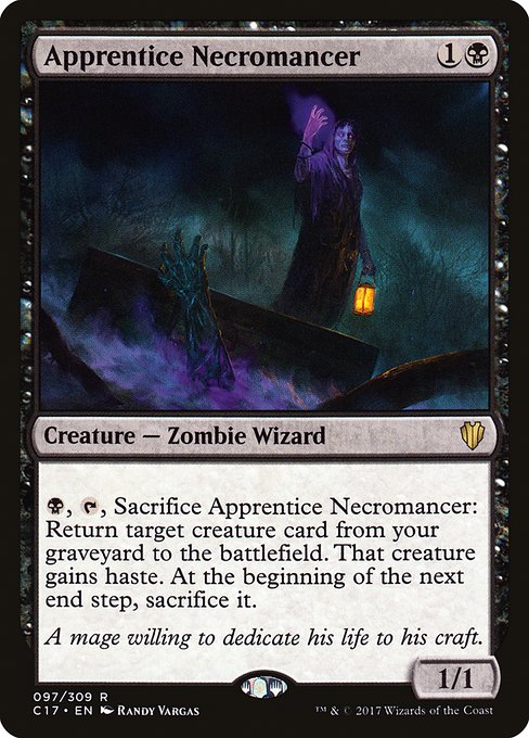 Magic the Gathering Card - Apprentice Necromancer - MTG Circle
