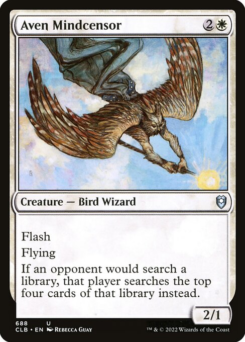 Magic the Gathering Card - Aven Mindcensor - MTG Circle
