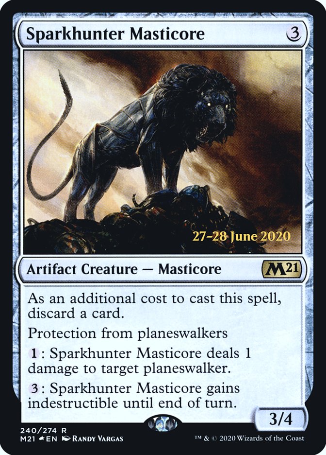 Magic the Gathering Card - Sparkhunter Masticore - MTG Circle