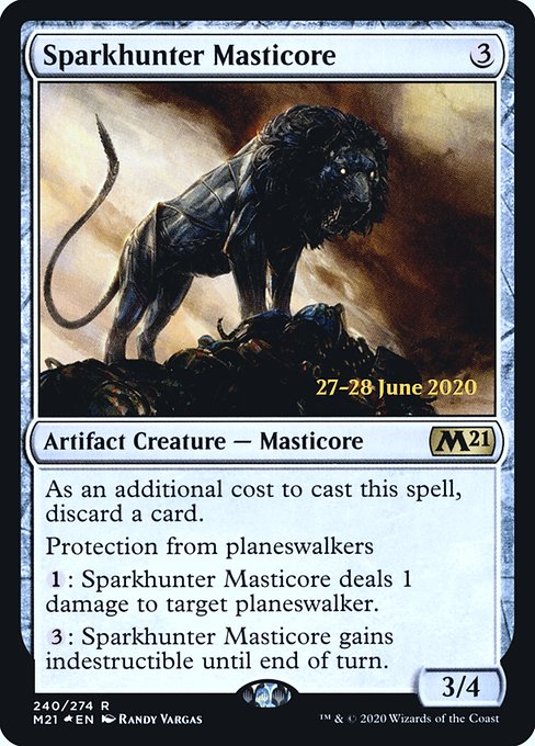 Magic the Gathering Card - Sparkhunter Masticore - MTG Circle