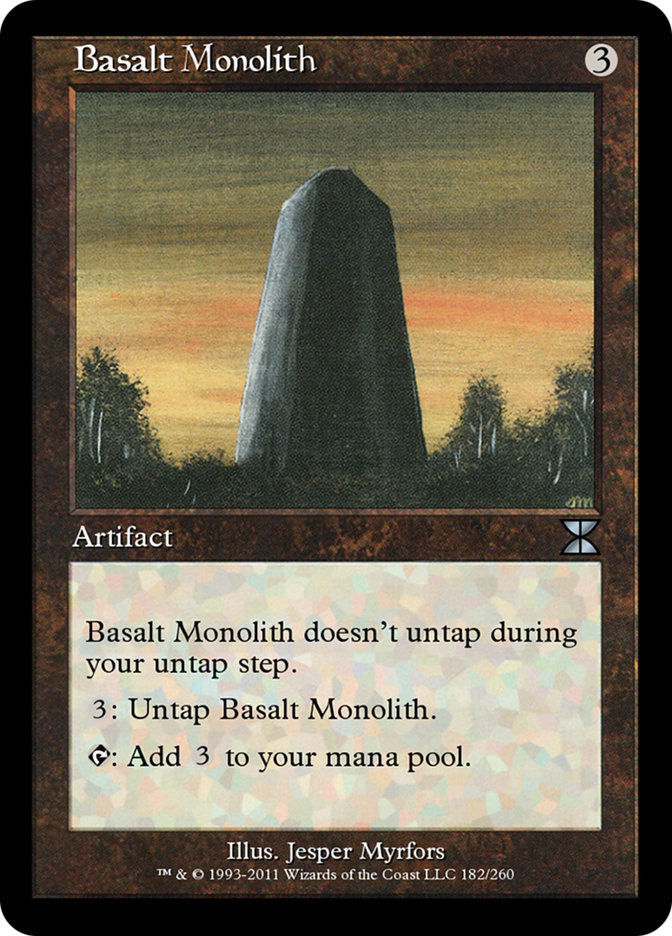 Magic the Gathering Card - Basalt Monolith - MTG Circle