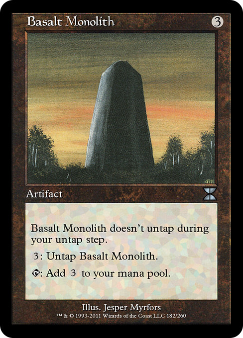 Magic the Gathering Card - Basalt Monolith - MTG Circle