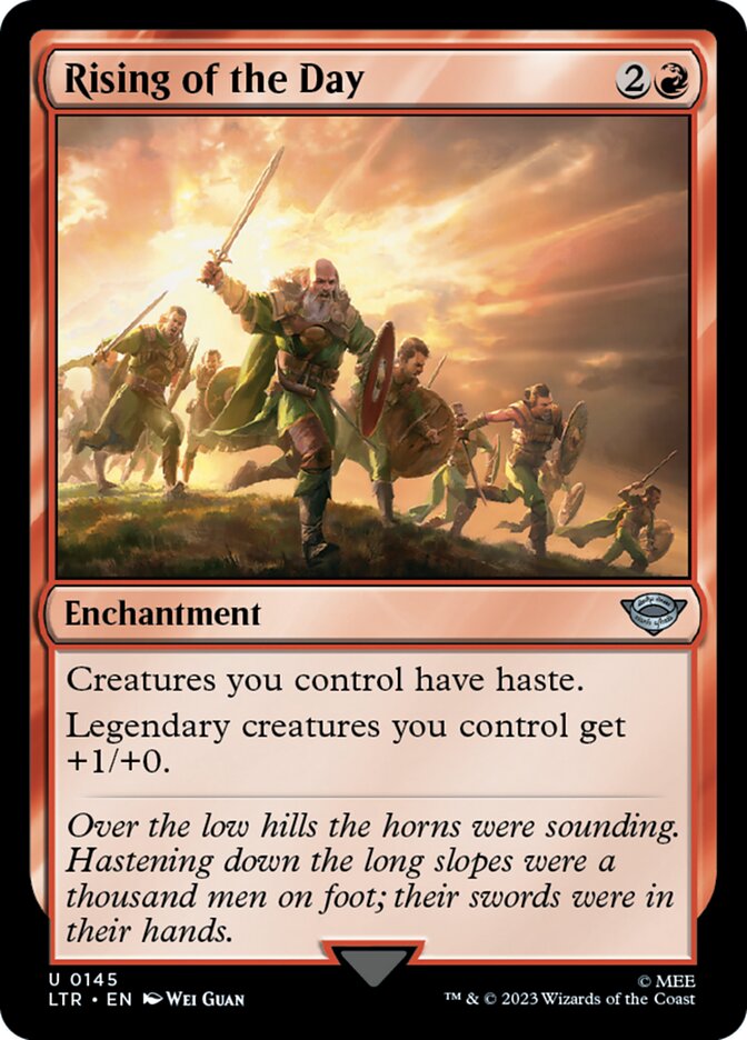 Magic the Gathering Card - Rising of the Day - MTG Circle