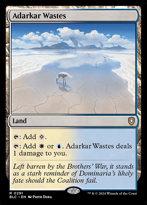 Magic the Gathering Card - Adarkar Wastes - MTG Circle