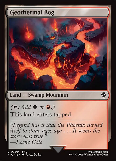 Magic the Gathering Card - Geothermal Bog - MTG Circle