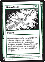 Magic the Gathering Card - Naturalize 2 - MTG Circle