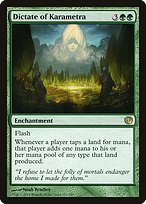 Magic the Gathering Card - Dictate of Karametra - MTG Circle