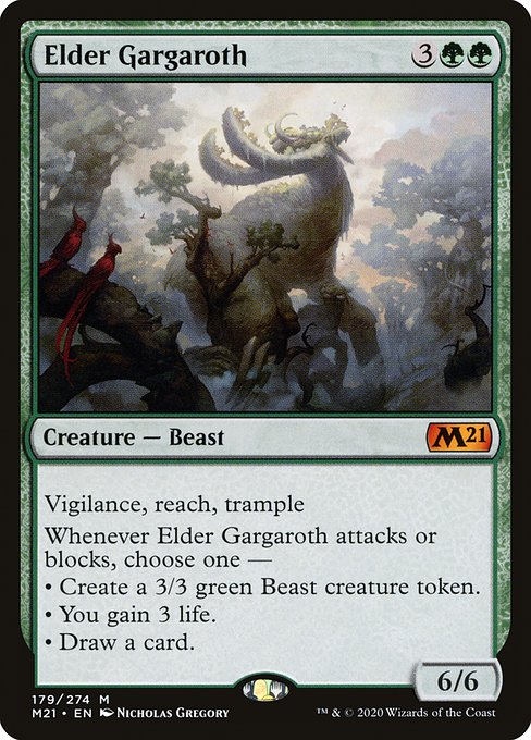 Magic the Gathering Card - Elder Gargaroth - MTG Circle