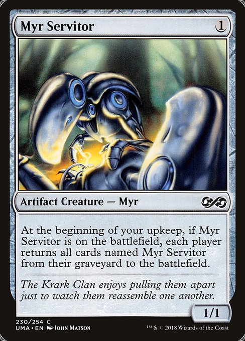 Magic the Gathering Card - Myr Servitor - MTG Circle