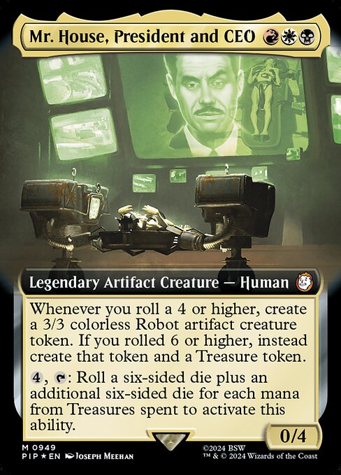 Magic the Gathering Card - Mr. House, President and CEO - MTG Circle