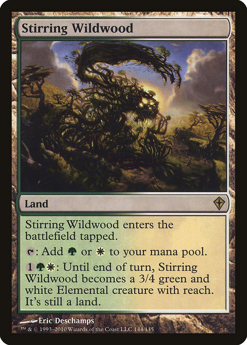 Magic the Gathering Card - Stirring Wildwood - MTG Circle