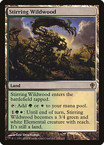Magic the Gathering Card - Stirring Wildwood - MTG Circle