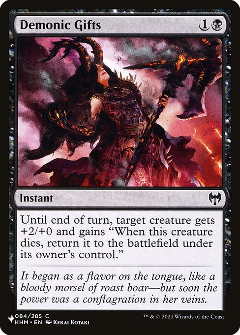 Magic the Gathering Card - Demonic Gifts - MTG Circle