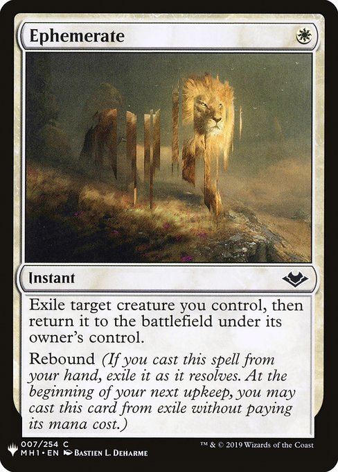 Magic the Gathering Card - Ephemerate - MTG Circle
