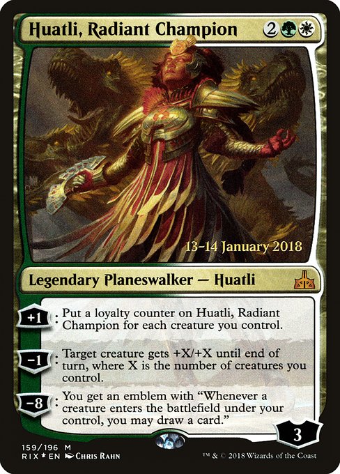 Magic the Gathering Card - Huatli, Radiant Champion - MTG Circle