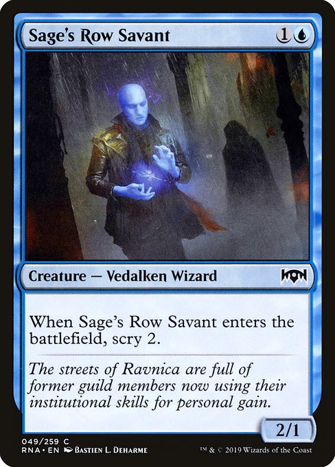 Magic the Gathering Card - Sage's Row Savant - MTG Circle