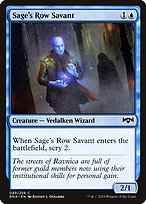 Magic the Gathering Card - Sage's Row Savant - MTG Circle