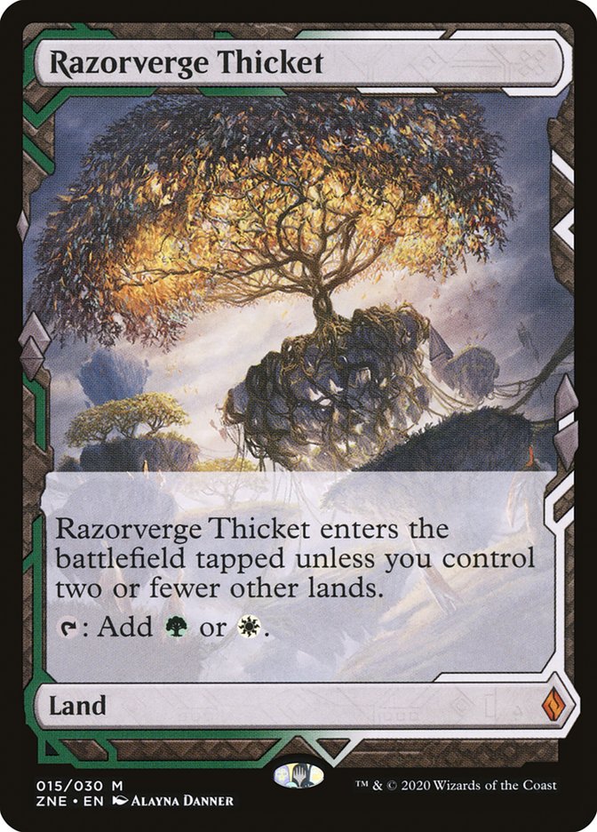 Magic the Gathering Card - Razorverge Thicket - MTG Circle