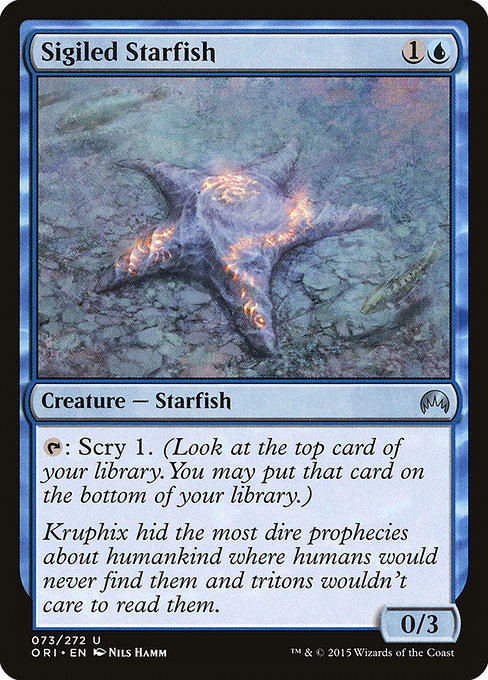 Magic the Gathering Card - Sigiled Starfish - MTG Circle