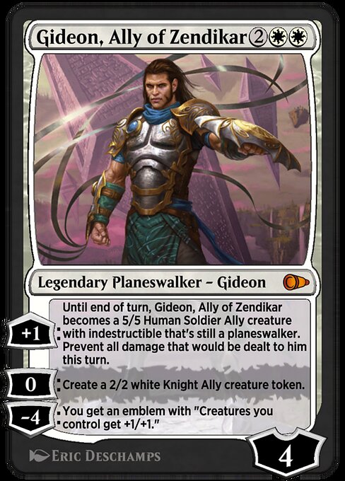 Magic the Gathering Card - Gideon, Ally of Zendikar - MTG Circle