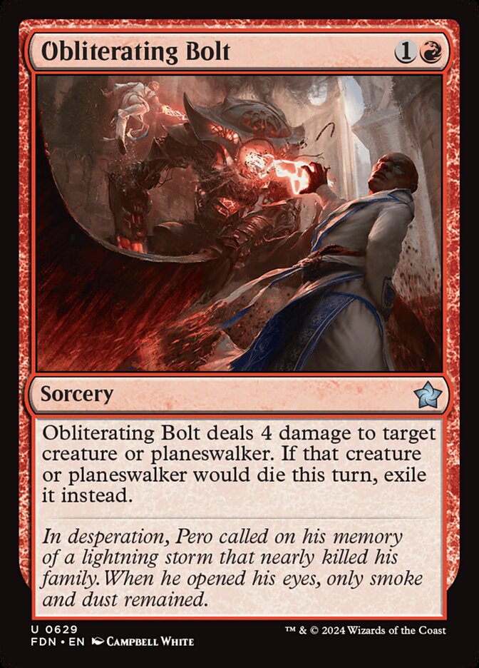 Magic the Gathering Card - Obliterating Bolt - MTG Circle