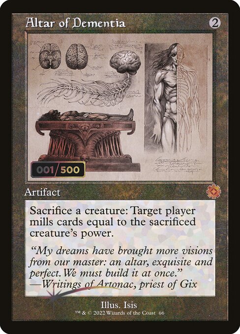 Magic the Gathering Card - Altar of Dementia - MTG Circle