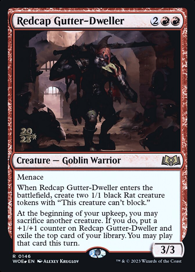 Magic the Gathering Card - Redcap Gutter-Dweller - MTG Circle