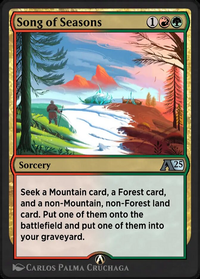 Magic the Gathering Card - Song of Seasons - MTG Circle