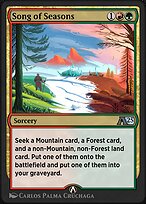 Magic the Gathering Card - Song of Seasons - MTG Circle
