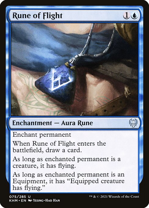 Magic the Gathering Card - Rune of Flight - MTG Circle