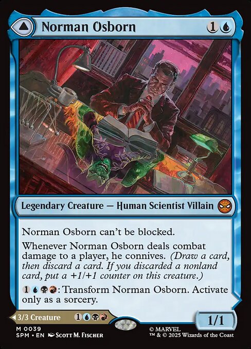 Magic the Gathering Card - Norman Osborn // Green Goblin - MTG Circle