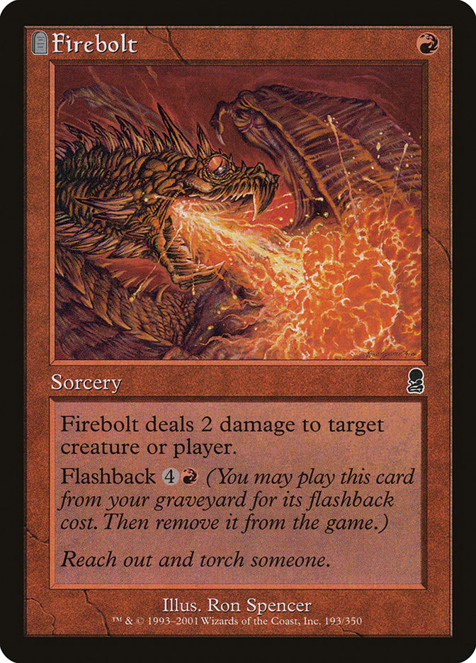 Magic the Gathering Card - Firebolt - MTG Circle