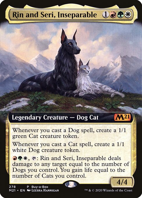 Magic the Gathering Card - Rin and Seri, Inseparable - MTG Circle