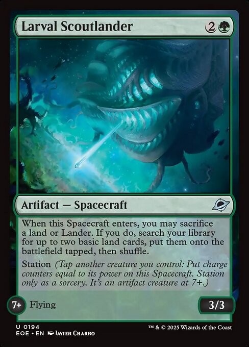 Magic the Gathering Card - Larval Scoutlander - MTG Circle
