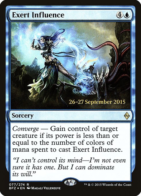 Magic the Gathering Card - Exert Influence - MTG Circle