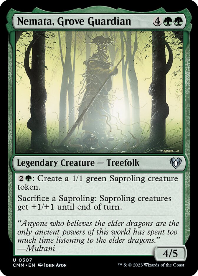 Magic the Gathering Card - Nemata, Grove Guardian - MTG Circle